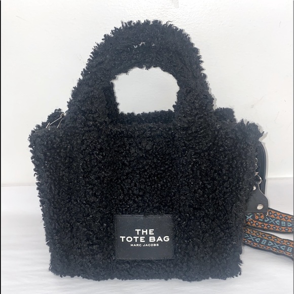 Marc Jacobs Black Mini The Teddy Tote Bag